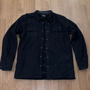 Black O’Neill Fleece Lined Snap Jacket